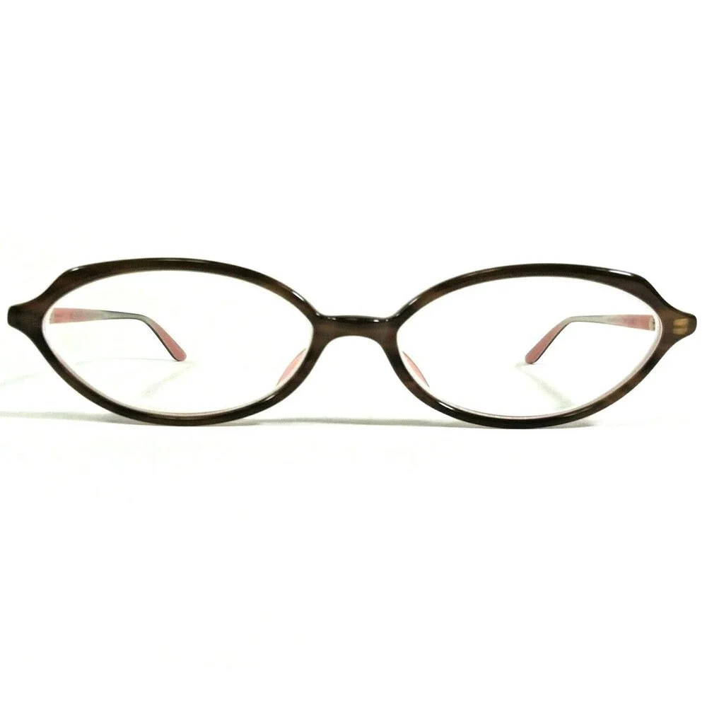 Oliver Peoples Eyeglasses Frames LARUE OTPI Brown Pink Oval Cat Eye 52-16-140